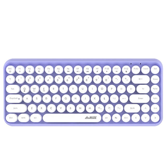 Ajazz 308I Wireless Keyboard 18/84 Keys Round Keycap Bluetooth Keyboard Portable 2.4GHz Numeric Keypad for Tablet Laptop Android